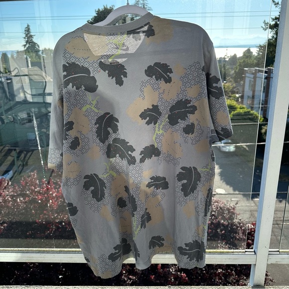 Nike Mens Mid Snakebite T-Shirt 2XL Leaf Pattern - Picture 5 of 7